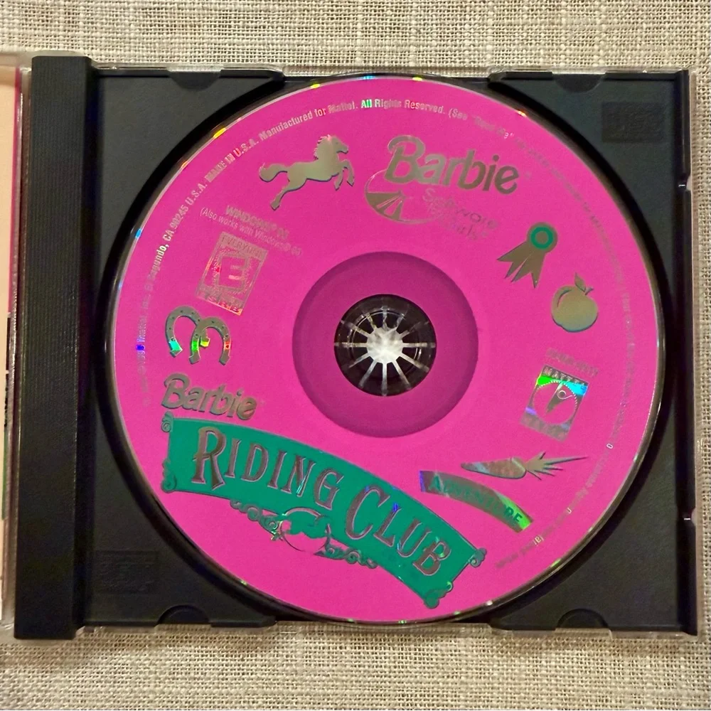 Mattel Barbie Adventure Riding Club Game CD-ROM PC Game 1998